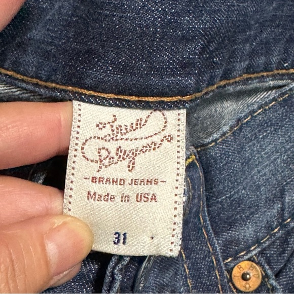 True Religion Brand Classic Blue Denim Boot Cut Jeans 31 - Picture 8 of 15